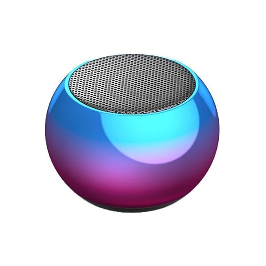Mini Boost 4 Bluetooth Speaker 4D Mini Electroplating Round Steel Speaker - Multicolor
