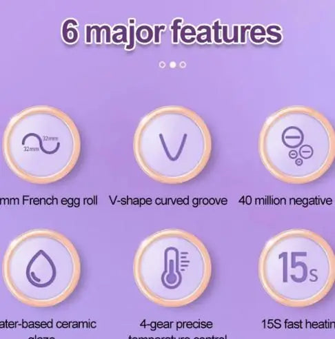 Hair Curling Iron Professional French Egg Roll Hair Curler