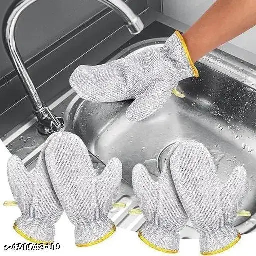 1 PAIR fine Wire Dishwashing Gloves for Kitchen