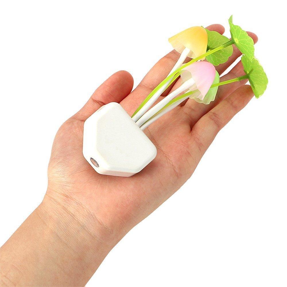 Mushroom Lamp Automatic Sensor Color Changing Night LED Bulbs