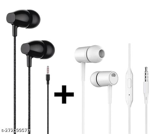 Wired Earphones (Multicolor, Pack of 2)