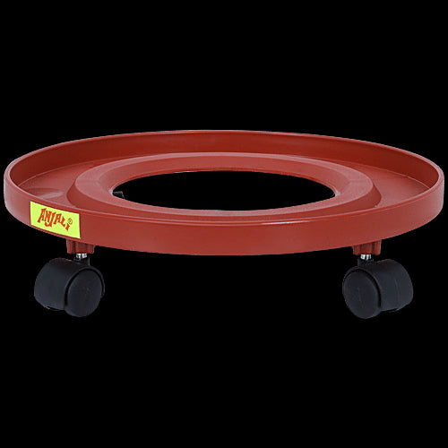 Gas Cylinder Trolley - Round, Plastic, Sturdy Wheels, Leaves No Scratches, 1 pc