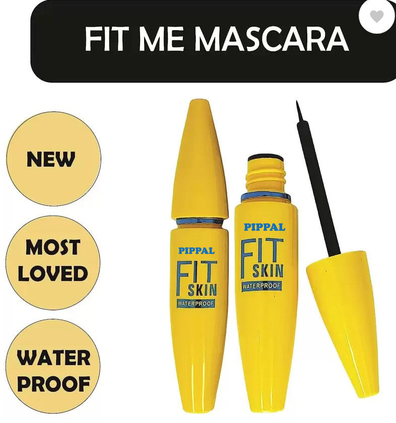 Pippal Fit Skin Mascara with Eyeliner Ultra Volume Volumizing Mascara for Bold And Dramatic Lashes Long Lasting Waterproof 12Gm (Pack of 1)