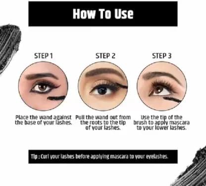 Pippal Fit Skin Mascara with Eyeliner Ultra Volume Volumizing Mascara for Bold And Dramatic Lashes Long Lasting Waterproof 12Gm (Pack of 1)