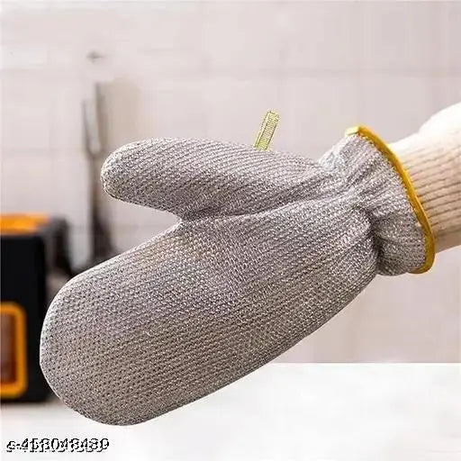 1 PAIR fine Wire Dishwashing Gloves for Kitchen