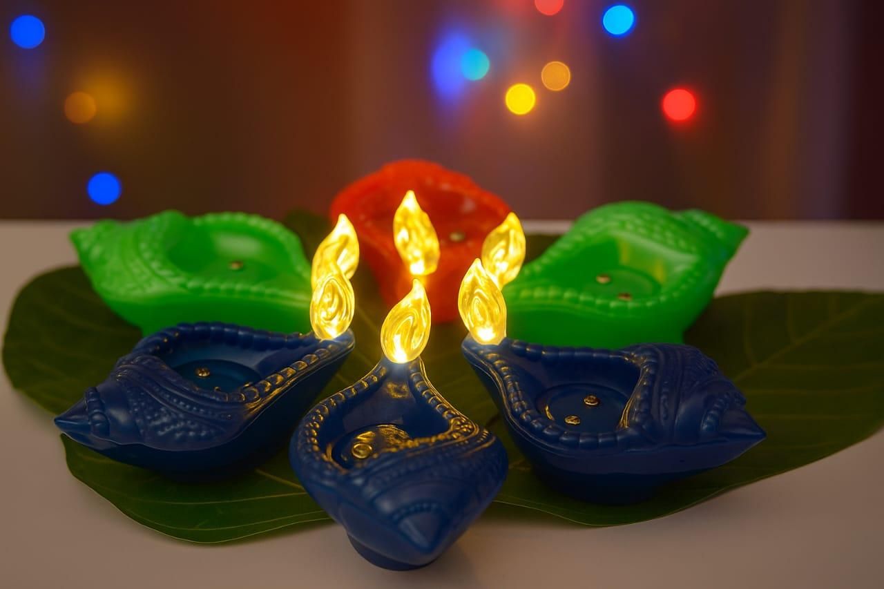 Shankh Water Sensor LED Diya(Combo Pack)