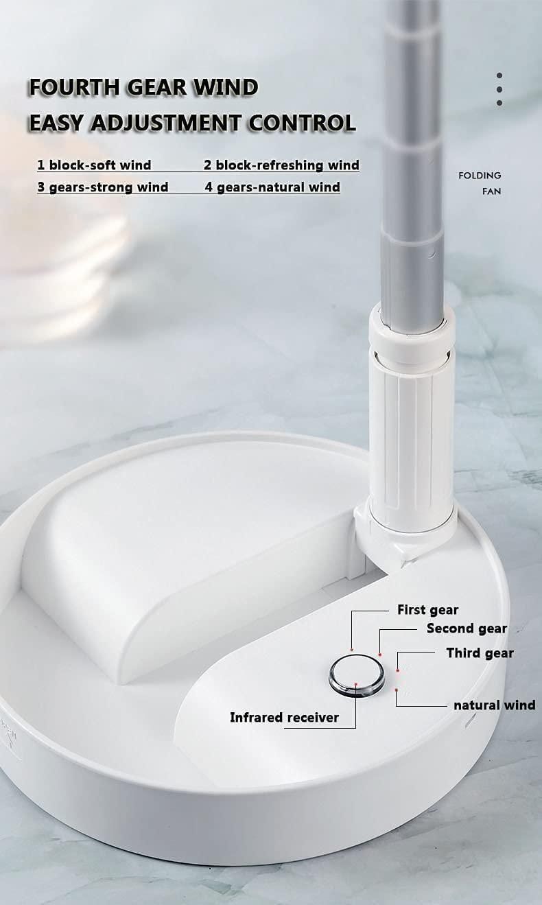 Adjustable Height Telescopic Rechargeable Standing table Fan