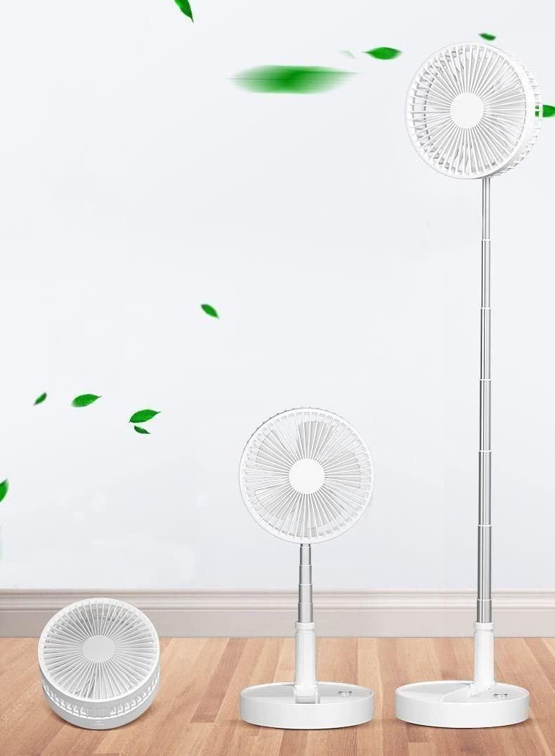 Adjustable Height Telescopic Rechargeable Standing table Fan