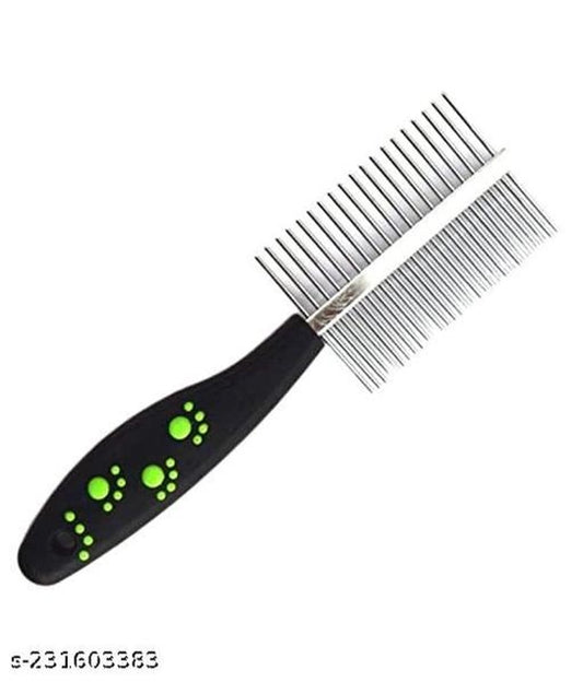 Stainless Steel Double Sided Flea Comb (Multicolor)